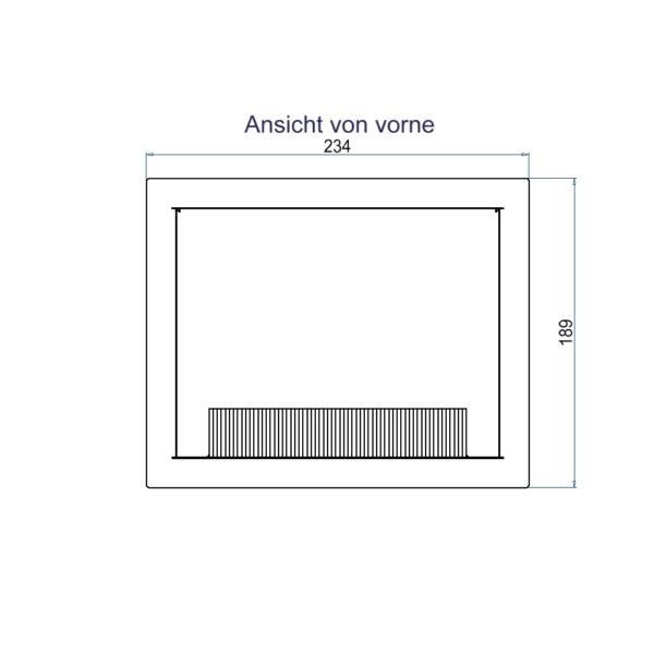 Produktbild WAD 135 351  -  Wandauslass WAD Rahmen mit Klappdeckel Typ 35, Chromstahl geschliffen